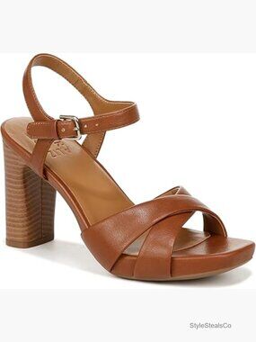 Heeled Dress Sandals with Ankle Strap, Block Heel, Open Toe, Slip Resistant